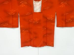 リサイクル　草花模様織出し道行コート